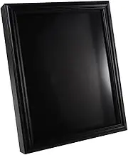 Sosoport Flag Display Case for Veterans Black Wooden Shadow Box with Tempered Glass Easy Access for Flag Changes for Home Memorial Decor Compact Design