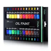 Ohuhu Oil Paint Set Oil Paint Tubes Oil-based 24 Colors Colors Artists Paints