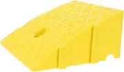 Generic Handicap Non Slip Ramp for Wheelchair Durable Driveway Access Mat for Cars Steps and Door Thresholds Compact and Easy to Install Yellow