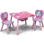 Kids Table & Chair Set (2 Chairs Included) Peppa Pig, Trolls World Tour, Encanto