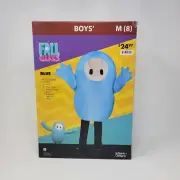 Kids Fall Guys Blue Polyester Tunic Blue Costume - Medium (8)