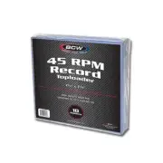 100 BCW 45 RPM Vinyl Record Top loader 7 Inch Toploaders case of 10 packs