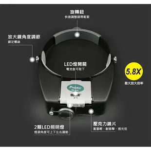 【MR3C】 含稅附發票 ProsKit 寶工 MA-016 LED頭戴式放大鏡燈 LED 放大鏡 頭燈