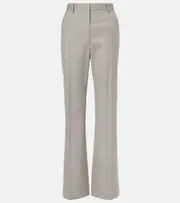 [The Row] The Row Diane wool straight pants AU 14 beige