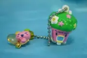Bandai Tamagotchi Gashapon Mini Double Figure Keychain Violetchi Flower Shop