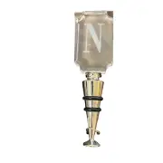 Mud Pie Cosmopolitan Home Bottle Stopper New Open Box Letter N