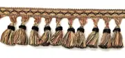 Tassel Fringe Trim 3.5" for Drapery Curtains Upholstery Pillows/ Copper & Gold