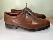 Men’s Johnston & Murphy XC4 Flex Raleigh Cap Toe Dress Shoes Size 12 Brown