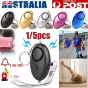 140dB Mini Personal Alarm Safety Keychain Panic Security Emergency Torch Alert