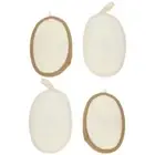 4 Pcs Bathing Loofah Sponges for Shower Exfoliating Pads Scrubber