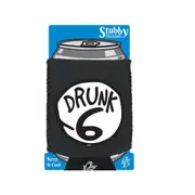 Alcohol Drunk 6 - Funny Novelty Stubby Holder With Base