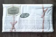 Vintage Wamsutta Supercale Plus White Flat Sheet Scalloped Rose Border SEALED