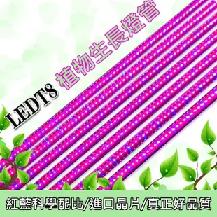 LED植物燈 T8植物燈管 20W 園藝育苗燈 蔬菜燈