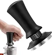 Coffee Press | Coffee Powder Press 53 mm – Tool with Flat Base and Calibrated Spring, Accessories for Coffee Ground for Home and
