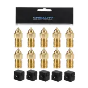 Creality Original Ender 3 V3 SE Nozzle Kit,10Pcs 0.4Mm Brass Nozzles, 5Pcs Silic