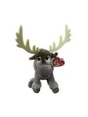 TY Sparkle Disney Frozen SVEN the Reindeer Gray Soft Beanie Baby 6”