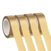 Washi Tape, 4 Rolls Low Tack Craft Decorative Tape, Light Gold 3/5 Inch x 32 FT