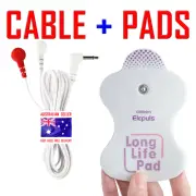 Omron HV-F127 / HV-F128 ELECTRODE TENS PADS + CABLE WIRE LEAD - 400 + SOLD ⭐⭐⭐⭐⭐