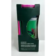 Starbucks Holiday Christmas Reusable Cold Cups Tumblers Lids & Straws 24oz