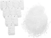 SEWACC 2000pcs Premium Hang Tags with White String Secure Auto Locking Mechanism for Clothing and Jewelry Effortless Attachment and Professional Presentation