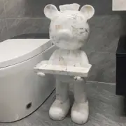 Marble Teddy bear Luxury Tissue Box Cover Bathoom Storage Organizer gift