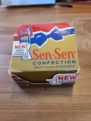 Vintage SEN-SEN mints licorice candy 4.5gr Dispenser - Sen-Sen With Original Box
