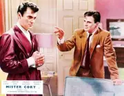 Mister Cory Lobby Card Tony Curtis William Reynolds 1957 Old Movie Photo