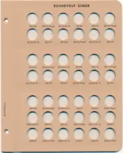 Dansco Coin Album 8125 PAGE 6 ONLY Roosevelt Dime 2013D-2023S with Proofs Book