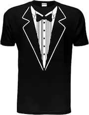 [Print4u] Tuxedo Fancy Dress Funny Novelty Joke Bow Tie Mens T-Shirt Size S-XXL