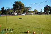 Backyard Ball Barrier Nets with Support Posts - 10m x 3m / 100mm sq