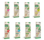 Bamboo Piksters Straight Handle 8pks Sizes 00-6. Buy Bulk and Save. Free Postage