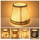 Pleat Lamp Shade Clip on E14 Bulb Table Light Lampshade Wall Lamp Cover Home 1PC
