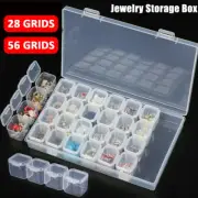 28/56 Grids Compartment Storage Box Container Jewellery Craft Organiser Case AU