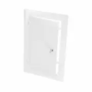 6" x 10" Lockable Keyless White Metal Access Panel. Service Shaft Door Panel....