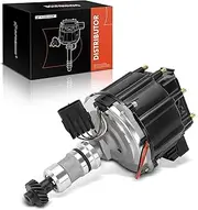 A-Premium Distributor Replacement for Cadillac DeVille 1985-1989 Fleetwood Commercial Chassis, V8 4.1L, Including Ignition Module, Cap and Rotor