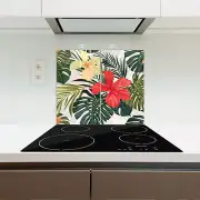 Glass Worktop Saver Kitchen Hawaiian Vibes Island of Polynesia Tropical Exotic