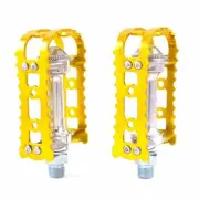MKS BM-7 Alloy Anodized MTB BMX Old School Flat Bike 9/16" Pedal - Gold