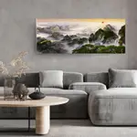 御畫房 黃山雲海 國家一級畫師手繪油畫60×120CM