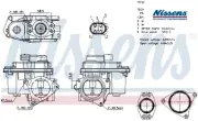 EGR GAS RECIRCULATION VALVE NIS98192 NISSENS I