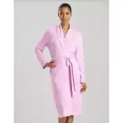 NWT Natori Oasis Robe Piped Collar Heather Pink Orchid Sz L