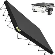Truck Bed Tarp Cover for Short Box - Sturdy, Waterproof Pickup Bed Cover | 600D Oxford Fabric Car Bed Cover, Perfect for Most Common Pickup Truck Models, Protecting Against Rain