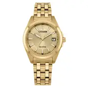 Citizen Eco-Drive Gold Dial Stainless Steel Dress Women's Watch (EO1222-50P)