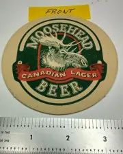 MOOSEHEAD BREWING CO of ST JOHN NB, "CANADIAN LAGER" BEER COASTER.