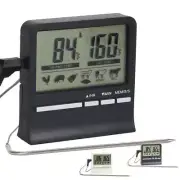 Food Digital Meat Cooking Thermometer & Timer Alarm for BBQ Smoker Oven Grill