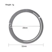 New TC4 Titanium Alloy Concise Round Keyring Keychain Carabiner Hook Accessories