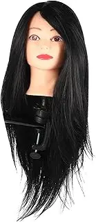 FRCOLOR Styling Head Doll Mannequin Training Head for Hairdressing Cosmetology Practice and Creative Styles Premium High Temperature Hair for Adults