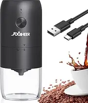 Portable Electric Burr Coffee Grinder,Automatic Mini Coffee Bean Mill with Adjustable Coarseness 1800mAh Chargeable for Camping Travel Outdoor Indoor