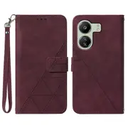 YB Imprinting Series-1 For Xiaomi Redmi 13C 4G/Poco C65 4G Wallet Phone Case with Strap