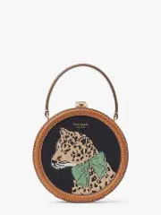 lucy lady leopard needlepoint small crossbody