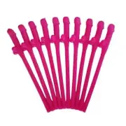 Pink Penis Straws